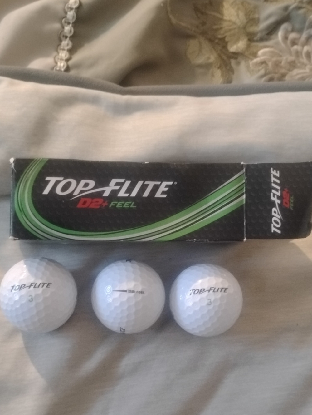 Top-Flite D2+ Feel White Golf Balls - 3 Pack